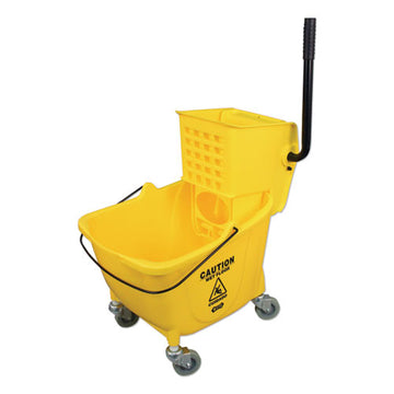 Impact® Side-press Wringer And Plastic Bucket Combo, 12 To 32 Oz, Yellow freeshipping - TVN Wholesale